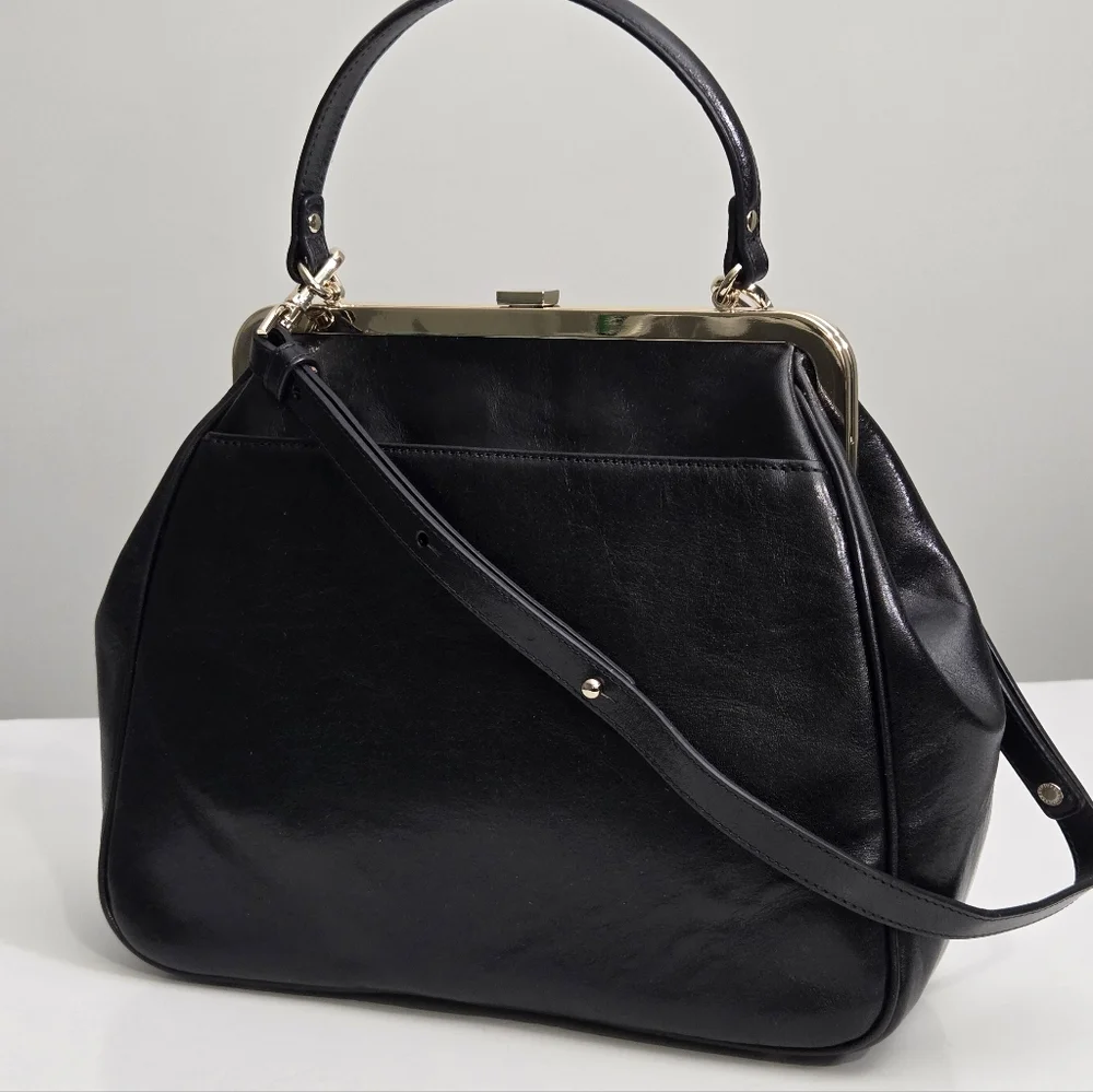 LIKE NEW BRAHMIN EMMY SATCHEL BAG - NATURAL FONTELLA